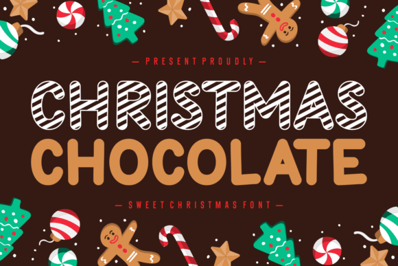 Christmas Chocolate Font Guide