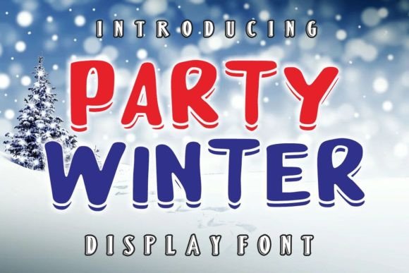 Embracing the Festive Spirit with Party Winter Typography