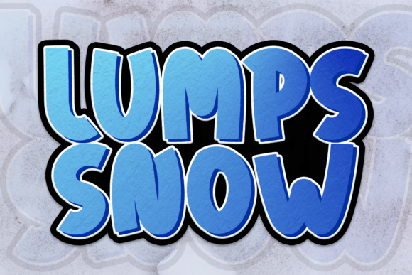 Lumps Snow: A Sweet Font for Creative Designs