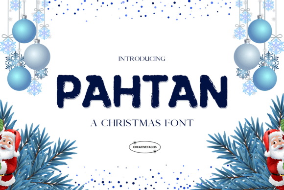 Pahtan: A Playful Typeface for Festive Design
