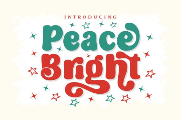Peace Bright: Elevating Your Design Projects with a Seasonal Display Font