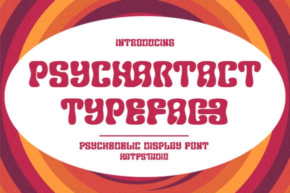 Psychartact: Retro Psychedelic Display Font