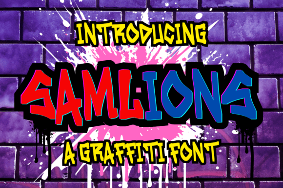 Samlions: Elevating Urban Design with Bold, Striped Typography