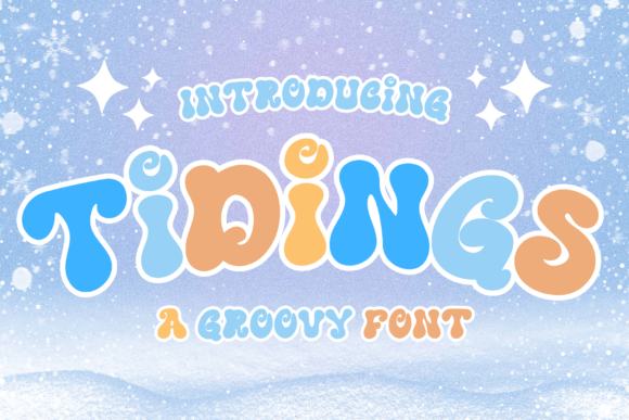 Tidings: A Retro Groovy Display Font